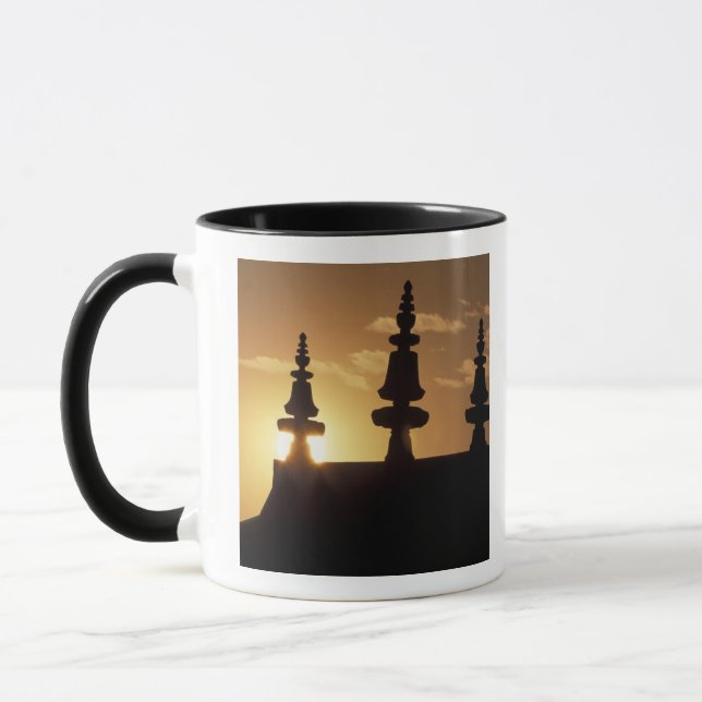 Asia, Nepal, Kathmandu. Bouddhanath Stupa. Mug (Left)