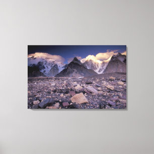 Asia, Pakistan, Karakoram Range, Broad and Canvas Print