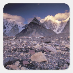 Asia, Pakistan, Karakoram Range, Broad and Square Sticker
