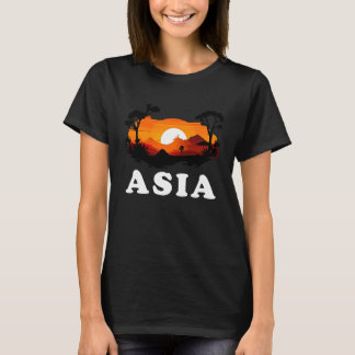 Asia Pride Sunset Continent Souvenir T-Shirt