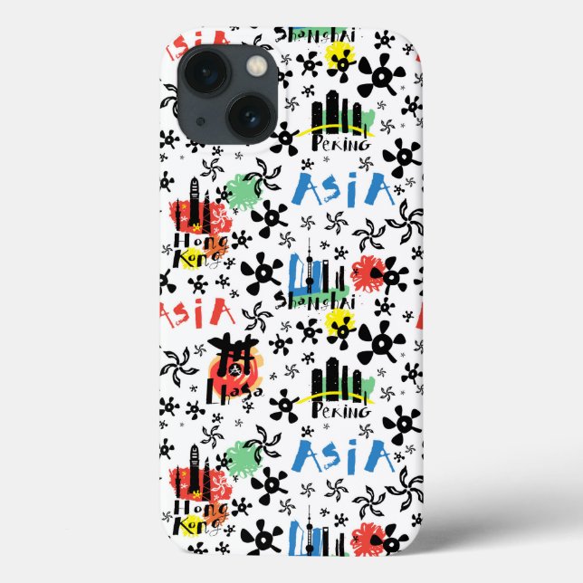 Asia | Symbols Pattern Case-Mate iPhone Case (Back)