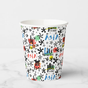 Asia   Symbols Pattern Paper Cups