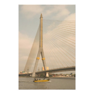 Asia, Thailand, Bangkok, bridge over Chao Photo Print