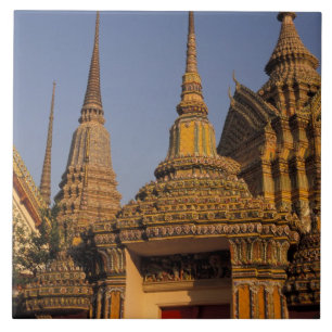 Asia, Thailand, Bangkok, Wat Po, city's oldest Tile