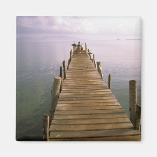 Asia, Thailand, Ko Samui Island. Dock. Magnet