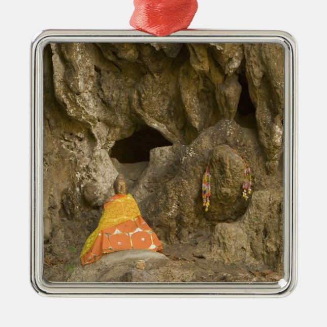 Asia, Thailand, Mae Hong Son, Buddha Images Metal Tree Decoration (Front)