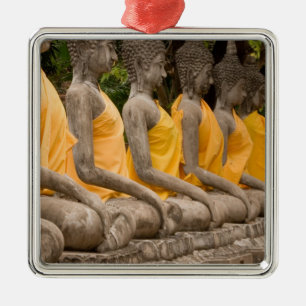 Asia, Thailand, Siam, Buddhas at Ayutthaya Metal Tree Decoration