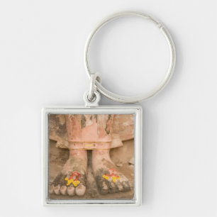 Asia Thailand, Sukhothai, Buddha's feet and Key Ring