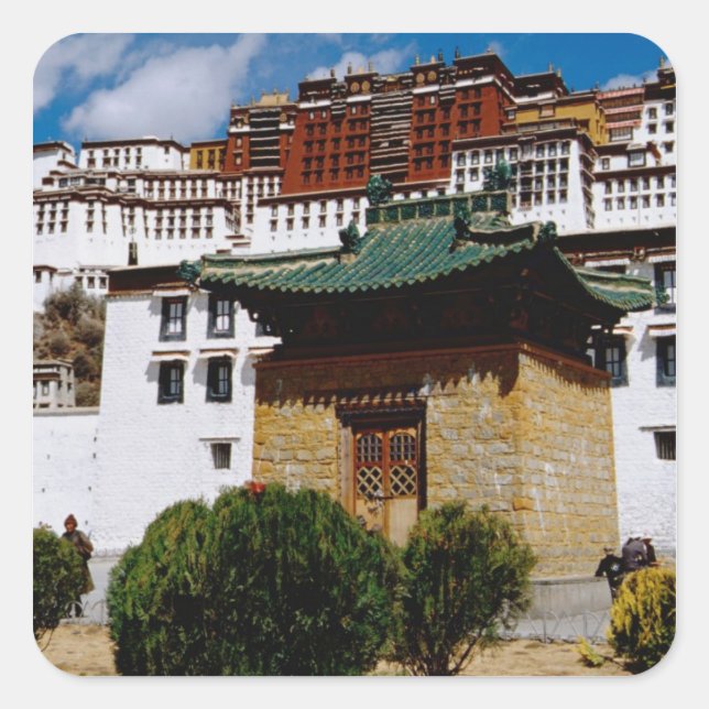 Asia, Tibet, Lhasa, Potala Palace aka Red Square Sticker (Front)