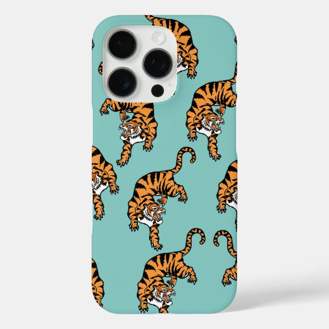 Asia Tiger Pattern Case-Mate iPhone Case (Back)