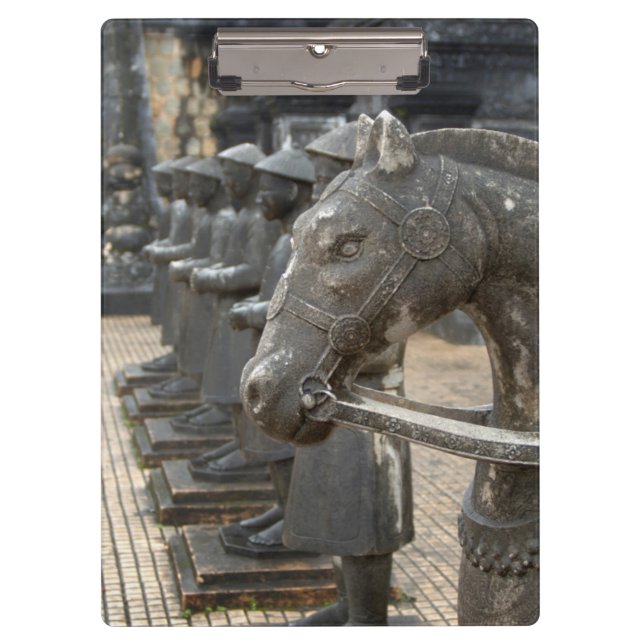 Asia, Vietnam. Figurines and horse statues Clipboard (Front)