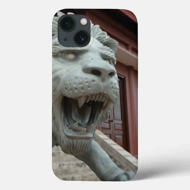 Asia, Vietnam. Lion sculpture at Chau Doc Case-Mate iPhone Case (Back)