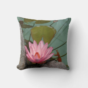 Asia, Vietnam. Water lily in a temple pond Cushion