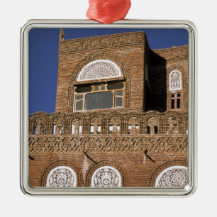 Asia, Yemen, Sana'a. Yemeni architecture detail. Metal Tree Decoration