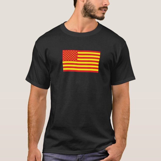 Asian American Flag   T-Shirt (Front)