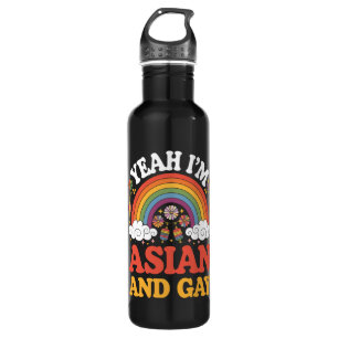 Asian and Gay Queer Asian Chinese Korean Japanese 710 Ml Water Bottle