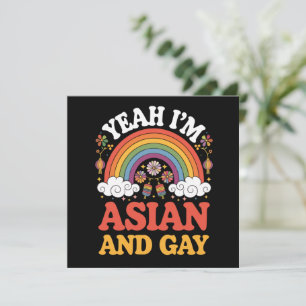 Asian and Gay Queer Asian Chinese Korean Japanese Invitation