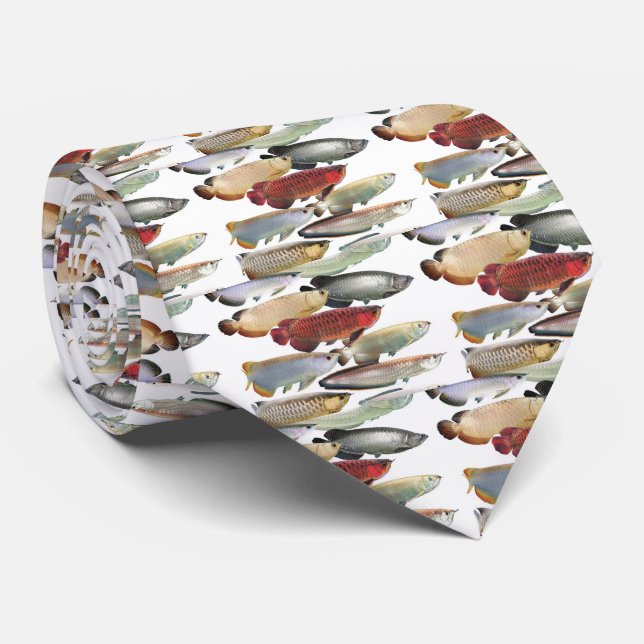 Asian Arowana Tie (Rolled)