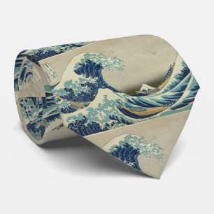 Asian Art - The Great Wave off Kanagawa Tie
