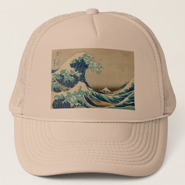 Asian Art - The Great Wave off Kanagawa Trucker Hat (Front)