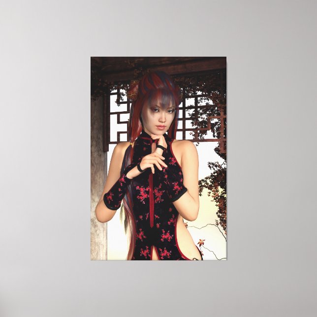 Asian Beauty Canvas Print (Front)