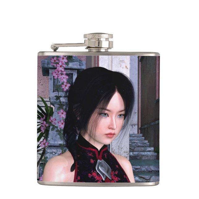 Asian Beauty Hip Flask (Front)