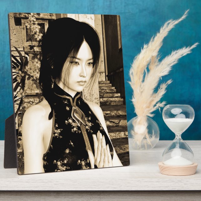 Asian Beauty Plaque (Side)