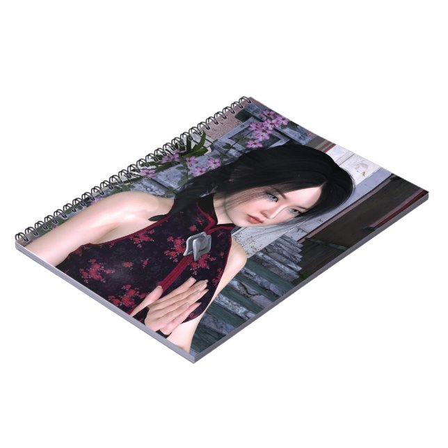 Asian Beauty Spiral Notebook (Left Side)