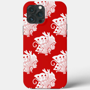 Asian Butterfly Japanese Kamon Design iPhone 13 Pro Max Case