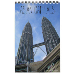 asian capital cities (with locations) 2027 calendar