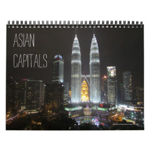 asian capitals (with locations) 2026 calendar