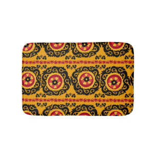 Asian Carpet Suzanne: Traditional Embroidery Bath Mat