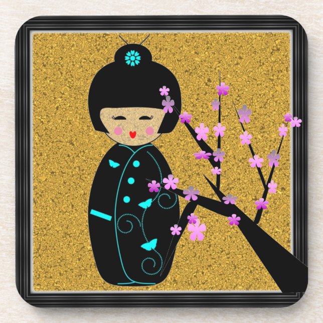 Asian Dolls Coaster (Front)