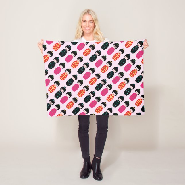 Asian Dolls Fleece Blanket (In Situ)