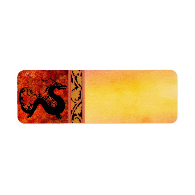 Asian Dragon Address label (Front)