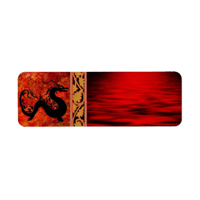 Asian Dragon Address label (Front)