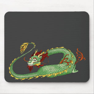Asian Dragon Cartoon Mouse Pad