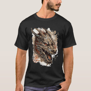 Asian Dragon Face Japanese Dragons T-Shirt