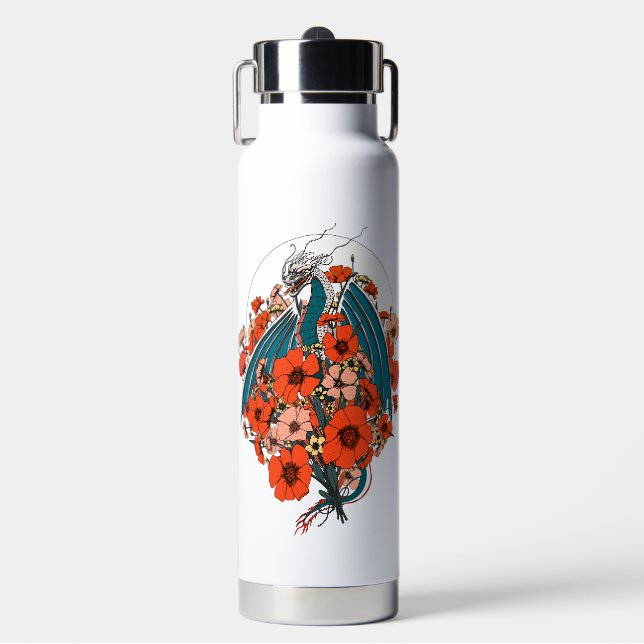 Asian Dragon Logo Water Bottle (Front)