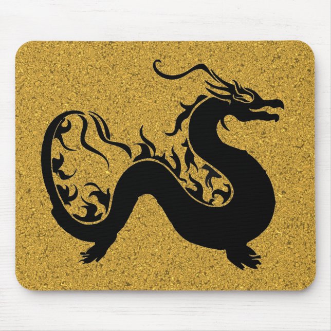 Asian Dragon Mouse Pad (Front)