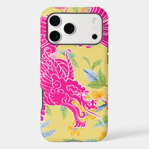 Asian Dragon - Pink on Pastel