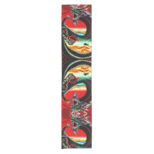 ASIAN DRAGON   SHORT TABLE RUNNER