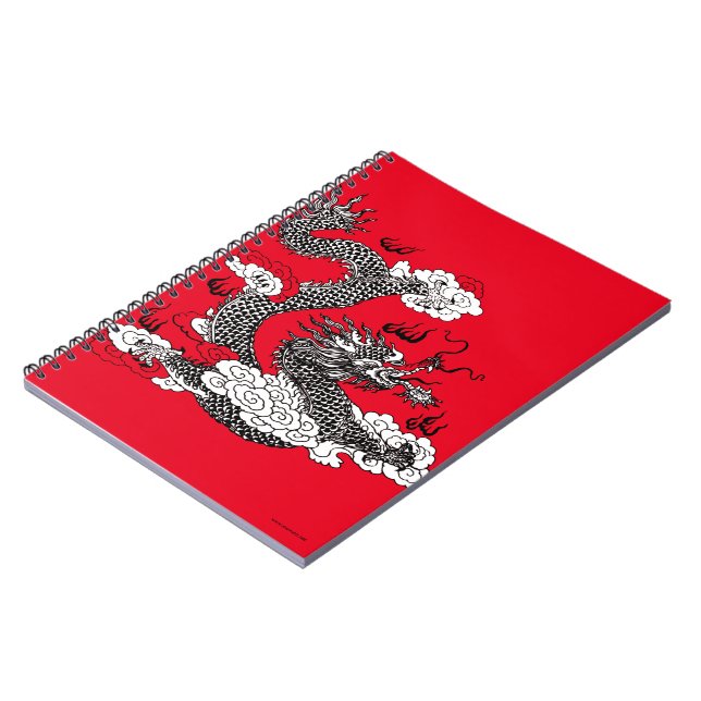 Asian Dragon Spiral Notebook (Left Side)