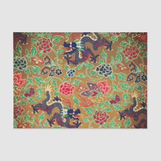 ASIAN DRAGONS WITH BUTTERFLIES Tissue Paper