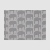 Asian Elephant Silhouettes Pattern