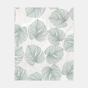 Asian Fabric Ikat: Traditional Seamless Fleece Blanket