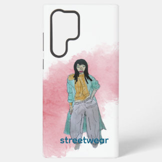 Asian Fashionista in Streetwear Samsung Galaxy Case