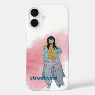 Asian Fashionista with Streetwear iPhone 16 Case