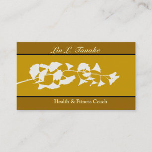 Asian Flare Ginkgo Business Card
