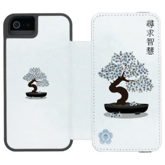 Asian floral bonsai blossom tree graphic design incipio watson™ iPhone 5 wallet case